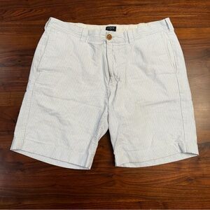 J. Crew Men's Seersucker Blue Striped Shorts